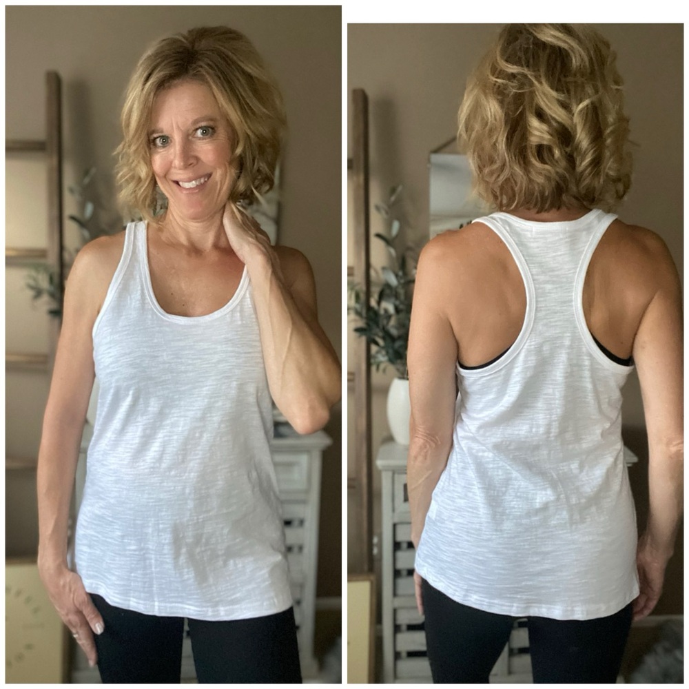 Racerback burnout tank top